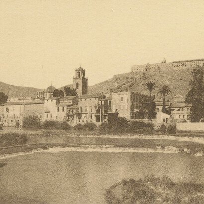 Vista de Orihuela desde el puente de Levante