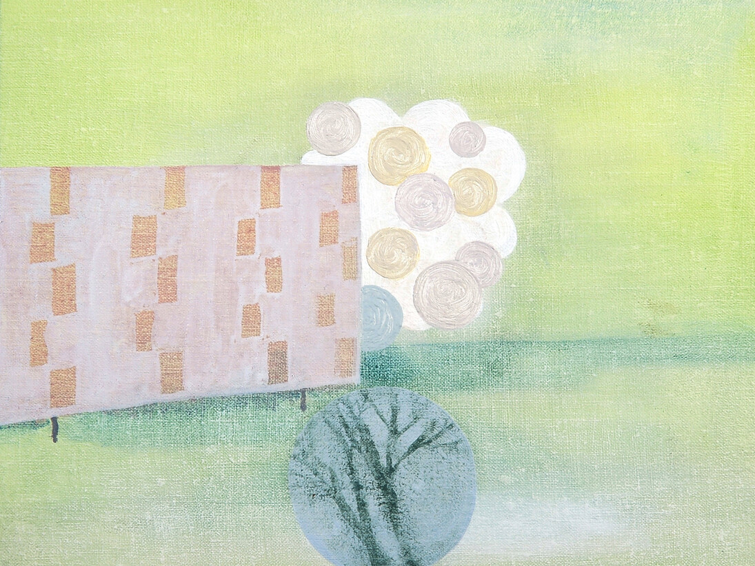 Fionna Murray, Mauer, 2014, oil on linen on panel, 20 x 25 cm