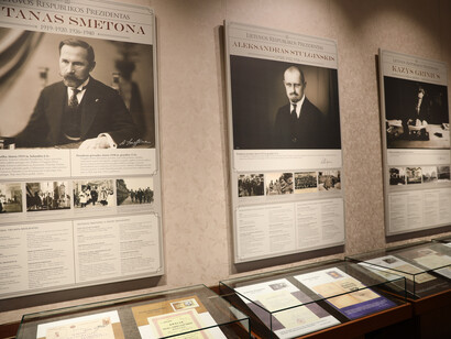 Presidents of the first Republic of Lithuania and the President’s institution, exhibition view. Courtesy of M. K. Čiurlionis National Museum of Art