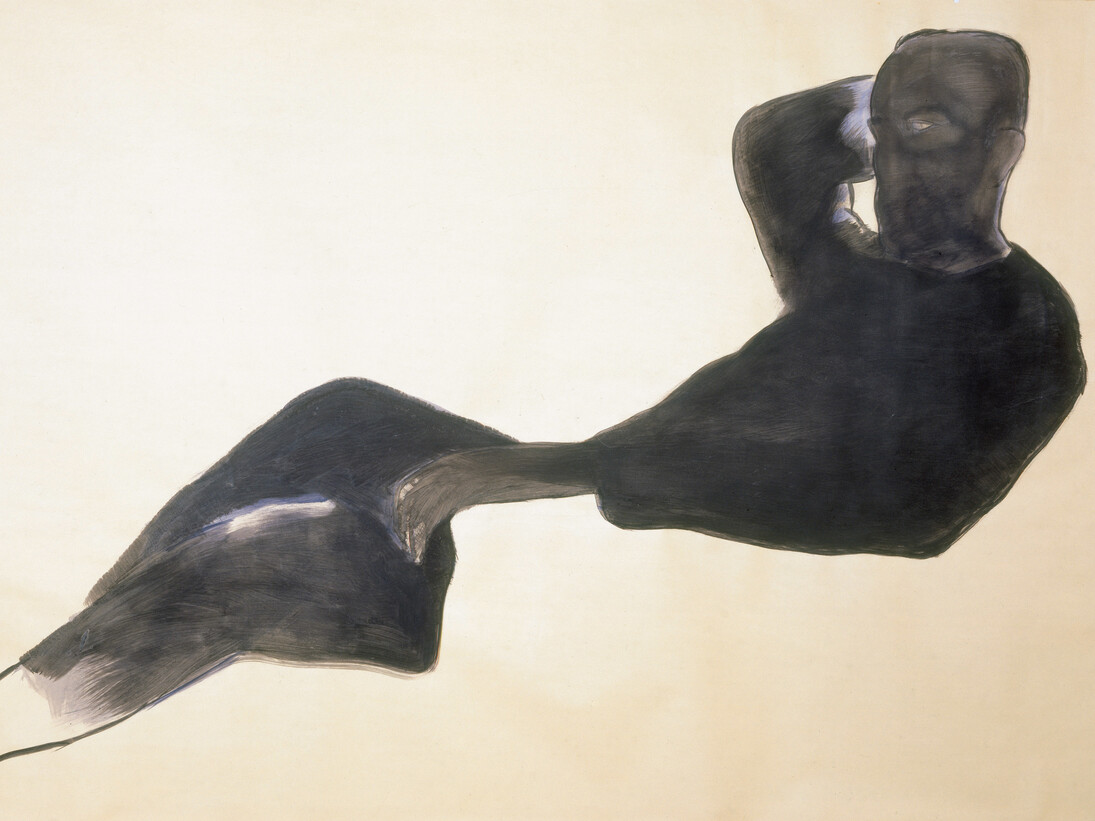 Alberto Olivetti, Ritratto di Pietro Ingrao, 1984, dettaglio,
acrilico su carta montata su tela,
150 x 300 cm,
Roma, Collezione privata
