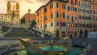 There are many fascinating, but often missed, museums next to iconic monuments in Rome, Italy - such as the Keats-Shelley House beside the Spanish Steps