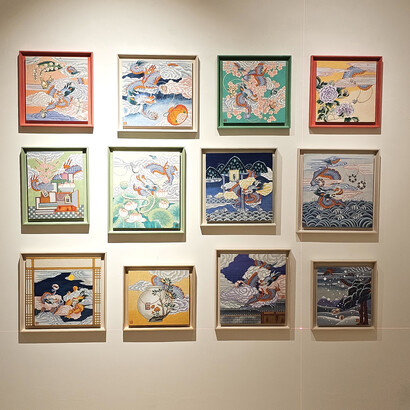 Shin Mi-Kyung, Blue Dragon, 12 Months, 10 x 13 inches. Courtesy of the artist and Kate Oh Gallery