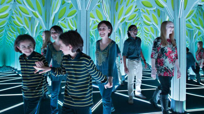 A Mirror Maze. Courtesy of The Franklin Institute