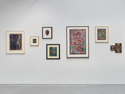 David C. Driskell, Wake up everybody, exhibition view. Courtesy of Jenkins Johnson Gallery