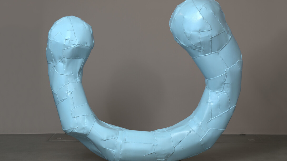 Franz West, Untitled, 2010, Lacquered aluminium, 180 x 210 x 60 cm (70 7/8 x 82 5/8 x 23 5/8 in.)
