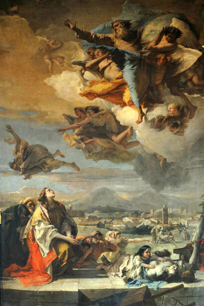 Tiepolo, Santa Tecla libera Este dalla pestilenza