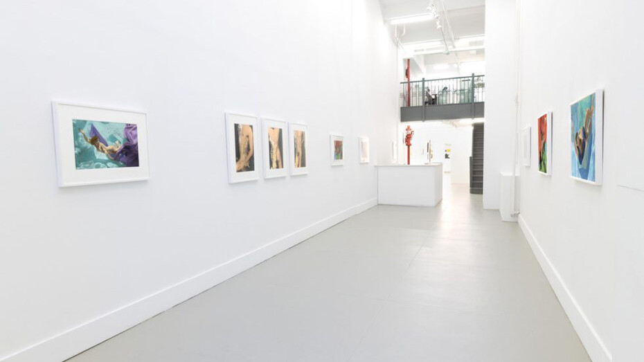 Curtice Taylor, Vintage underwater nudes, exhibition view. Courtesy of CLAMP