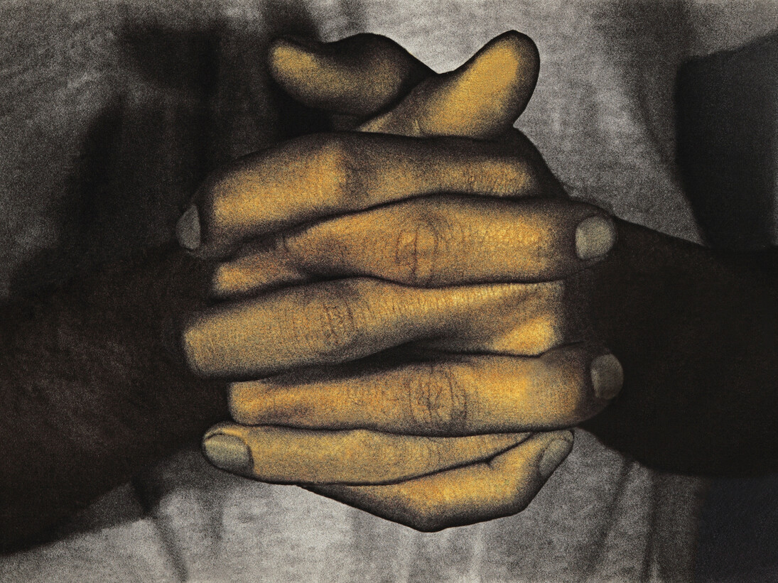 Bruce Nauman, Hands Only from Infrared Outtakes, Epson Ultra Chrome K3 ink-jet prints, 2006. Signed in pencil and numbered from the edition of 60 verso. Published by Gemini G.E.L., Los Angeles. 50.8 × 71.1 cm