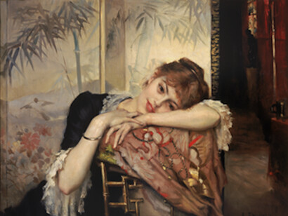 Albert Edelfelt, Virginie, 1883, Oil on canvas, 73,5 x 92,5 cm. Courtesy of National Gallery of Denmark