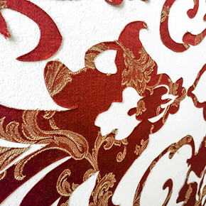 Teresa Cinque, Carpet, 2015, tessuto su parete, 100 x 170 cm, particolare