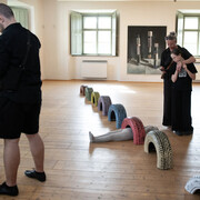 Jakub Janovský, House of cards, exhibition view. Courtesy of GASK 