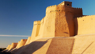 Dunas de Khiva en la región de Khorezm, Uzbekistán