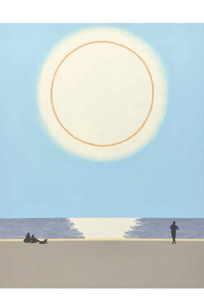 Nobuyuki Takahashi, Sounds of August, 2023, acrylic on canvas, 145.5x112 cm. Courtesy the artist and Rena Bransten, San Francisco
