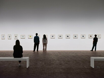 Gerhard Richter, Overpainted photographs, exhibition view. Courtesy of LUMA Arles