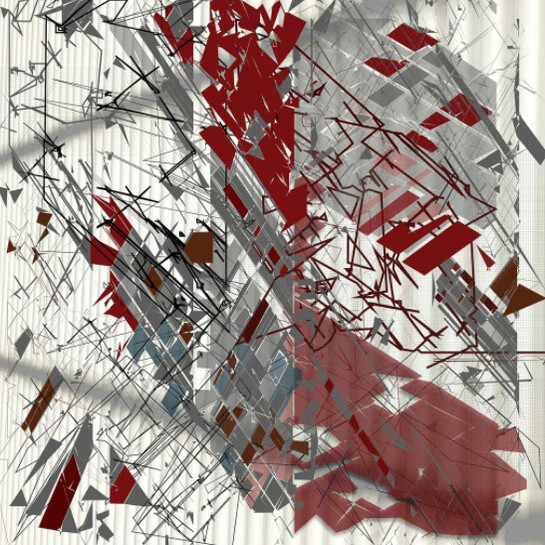 Carlos Aguirre, Desarrollos 1, Digital resolution on photographic paper, plexiglass mounted, 100 x 100 cm, 2017. Courtesy of Puerta Roja