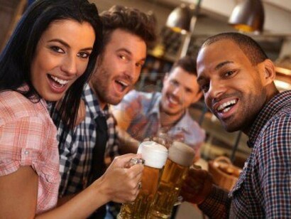 Disfrutando con los nuevos amigos