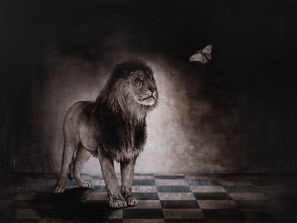 Stefan à Wengen, Hieronymus-Painting (D.T.M.C.), 2014-2015, Acryl auf Leinen, 180 x 260 cm,
Courtesy Beck & Eggeling
