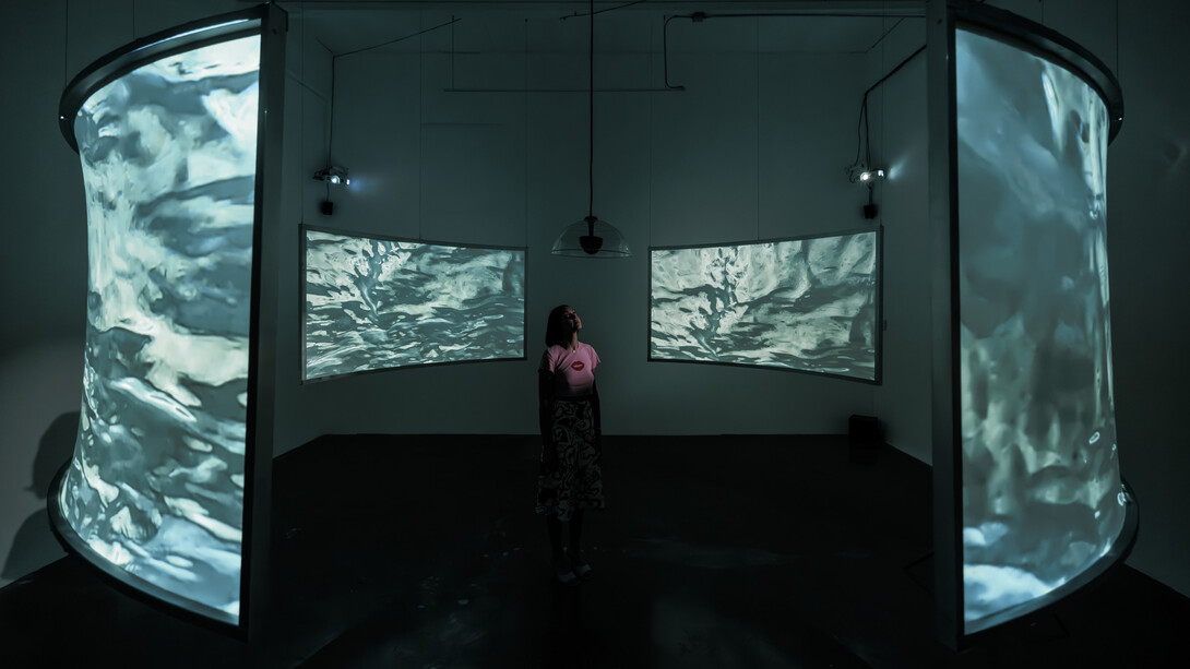 Wendy Wischer, Open water, exhibition view. Courtesy of Locust Projects