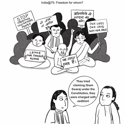 As India celebrates 75 years of independence, many citizens remain without freedom @ Poorva Goel & Ashish Kothari