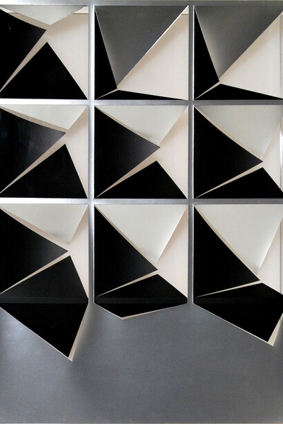 Vasso Gavaisse, Snapshots, 2014, paper and AL film, 64 X 46 cm