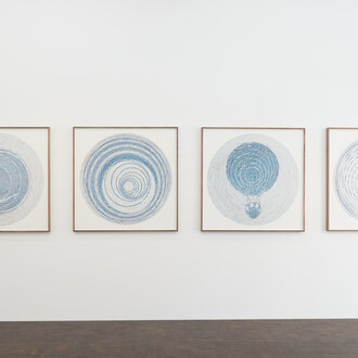 Evariste Richer, It’s gonna rain, vue de l'exposition. Avec l'aimable autorisation de Meessen