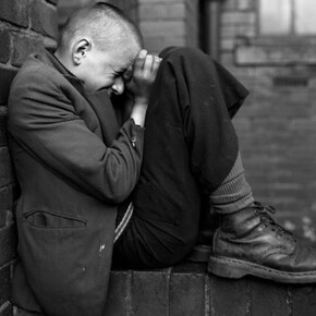 Chris Killip Youth on Wall, Jarrow, Tyneside, 1976 Courtesy of the artist and The Photographers’ Gallery, London