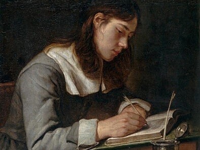 «Joven escribiendo» (ca. 1660), Jacob von Oost