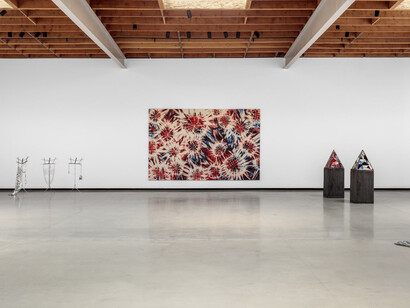 Various artists, The abstract future, exhibition view. Courtesy of Jeffrey Deitch Gallery