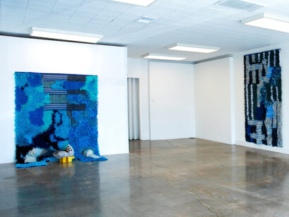 Sarah Zapata, Blue in the hands of prospect, exhibition view. Courtesy of Various Small Fires