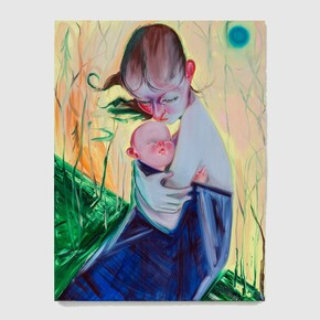 Haley Josephs,
Refuge, 2024,
Oil on canvas,
40 x 36 inches. Courtesy of the artist and Jack Barrett Gallery