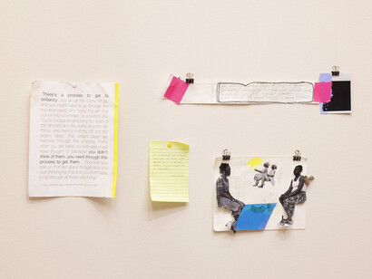 Ruby Onyinyechi Amanze, Swimming pool magazine dance, exhibition view. Courtesy of Mariane Ibrahim Gallery