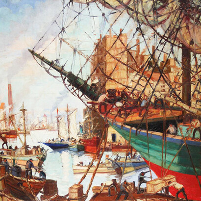 Benito Quinquela Martín, A pleno sol, 1924