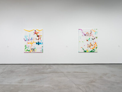 Fiona Rae, Vista, vista de exhibición. Cortesía del Es Baluard Museu d’Art Modern i Contemporani