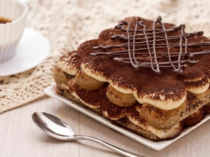 A delicious portion of Tiramisu