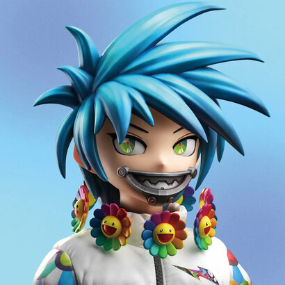 Takashi Murakami, Clone X by Takashi Murakami #6597 lonesome cowboy, 2023–24. Courtesy of Cleveland Museum of Art