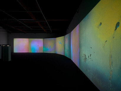 Gustav Metzger, And then came the environment, exhibition view. Courtesy of Hauser & Wirth