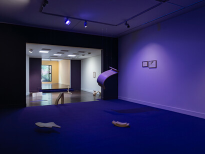 Santiago Díaz Escamilla, Nunca fue solo aquí (era, ya en otra parte), vista de exhibición. Cortesía de Casas Riegner
