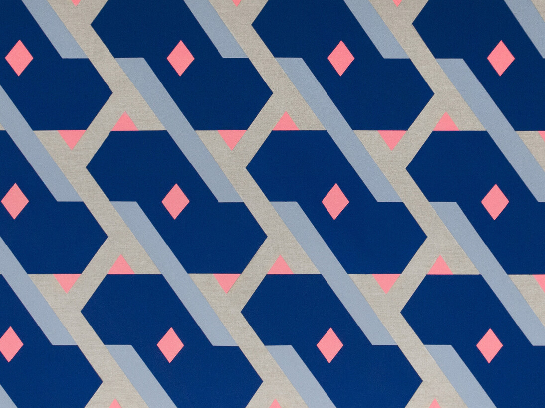 Sinta Tantra, On Being Blue A Philosophical Enquiry (No. 8_4), 2015, Tempera on Linen, 83 x 60 cm