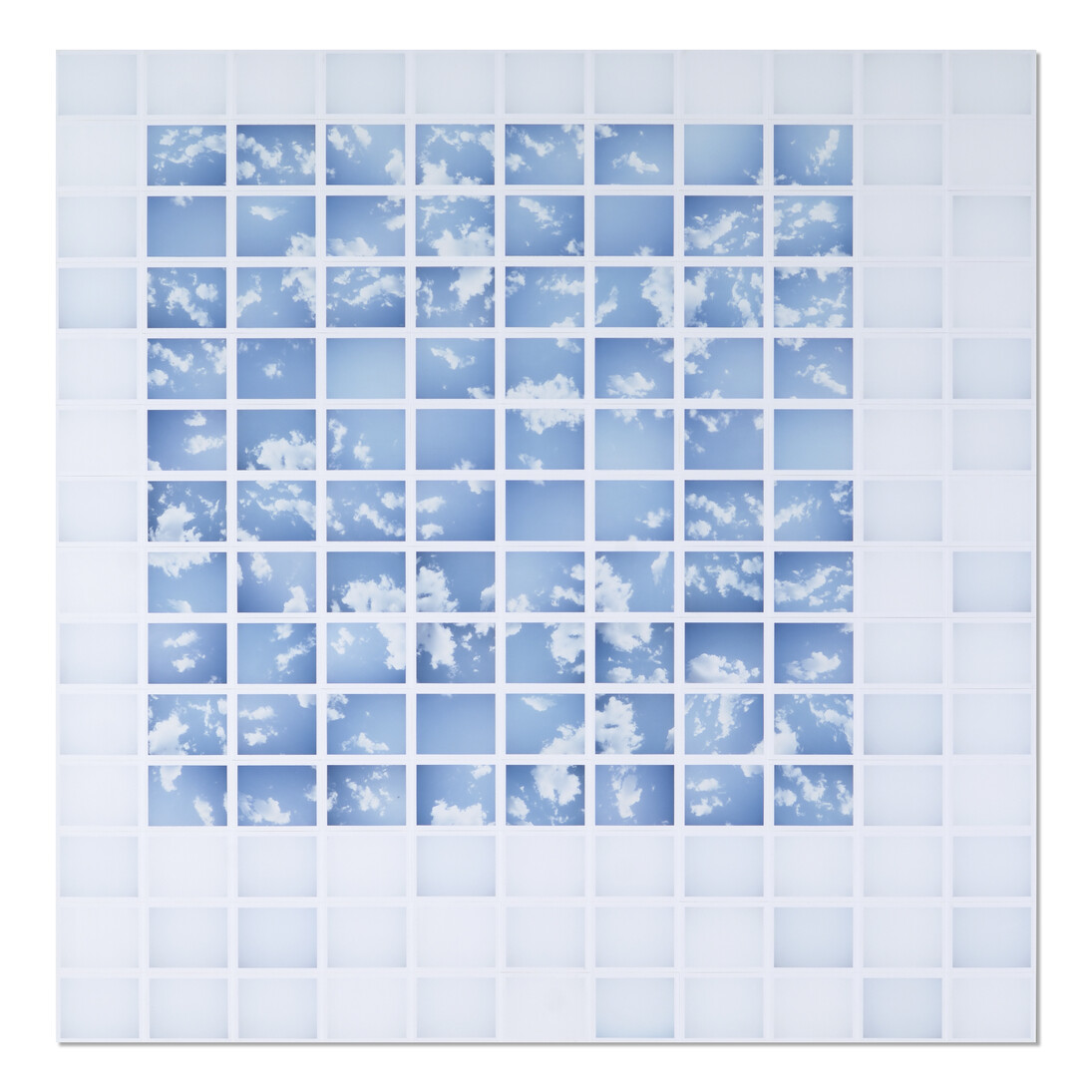 John Messinger, Reports From The Interior, 154 sheets of instant film, 46.75 x 47.25 in. 2014 (1 of 1)