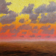 Will Klemm, Island sunset (detail), 2026. Courtesy of Wally Workman Gallery