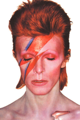 David Bowie in Aladdin Sane album cover