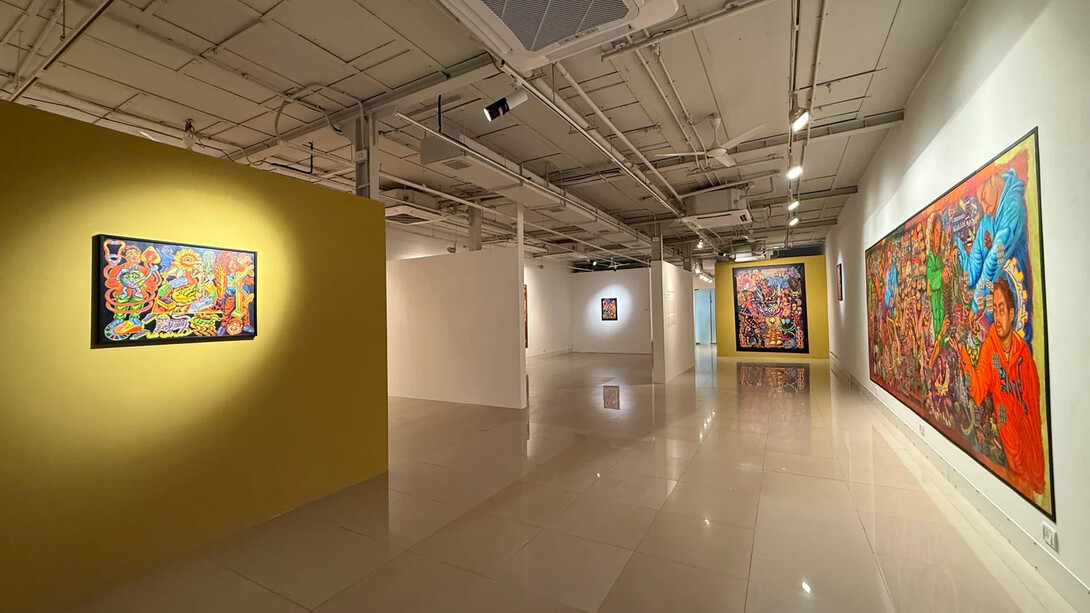 Anirban Mitra, I dissect therefore I am, exhibition view. Courtesy of Sakshi Gallery 