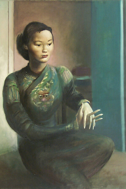 Guy Pene du
Bois, Korean girl, 1955. Courtesy of 511 Gallery 