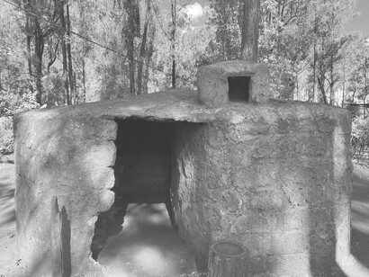 A replica hut for tourists to explore at Bomas of Kenya