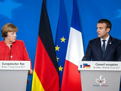 El motor de Europa: Alemania (Merkel) y Francia (Macron)