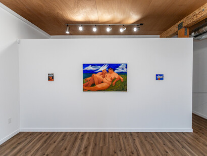 Priscilla S. Flores, Where the Spirit Meets the Skin, 2023, installation view. Courtesy the artist and Thinkspace Projects