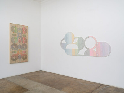 Adrian Esparza, Products of a compass, exhibition view. Courtesy of Cris Worley Fine Arts