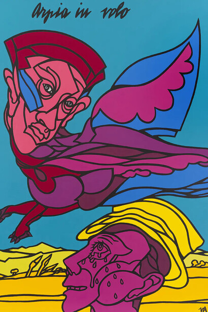 Valerio Adami, Arpia in volo, 2020. Courtesy of Templon