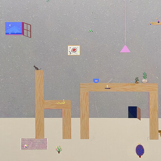 Aitor Lajarin-Encina, Flora, fauna, and furniture (detail), 2025. Courtesy of Pentimenti Gallery