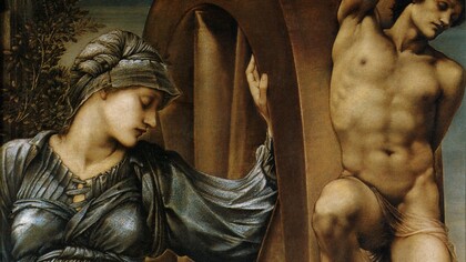 Edward Burne-Jones, La ruota della fortuna, dettaglio, 1875–1883, Musée d'Orsay, Francia